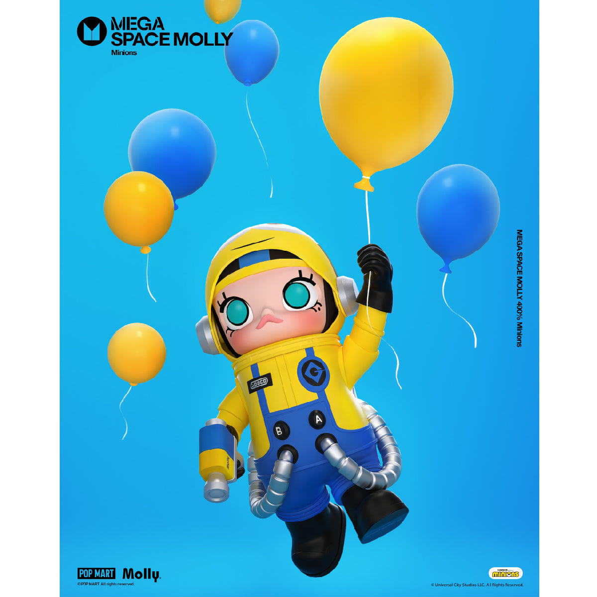 MEGA SPACE MOLLY 400% Minions Model - Mô hình Art Toy cao cấp - POP MART