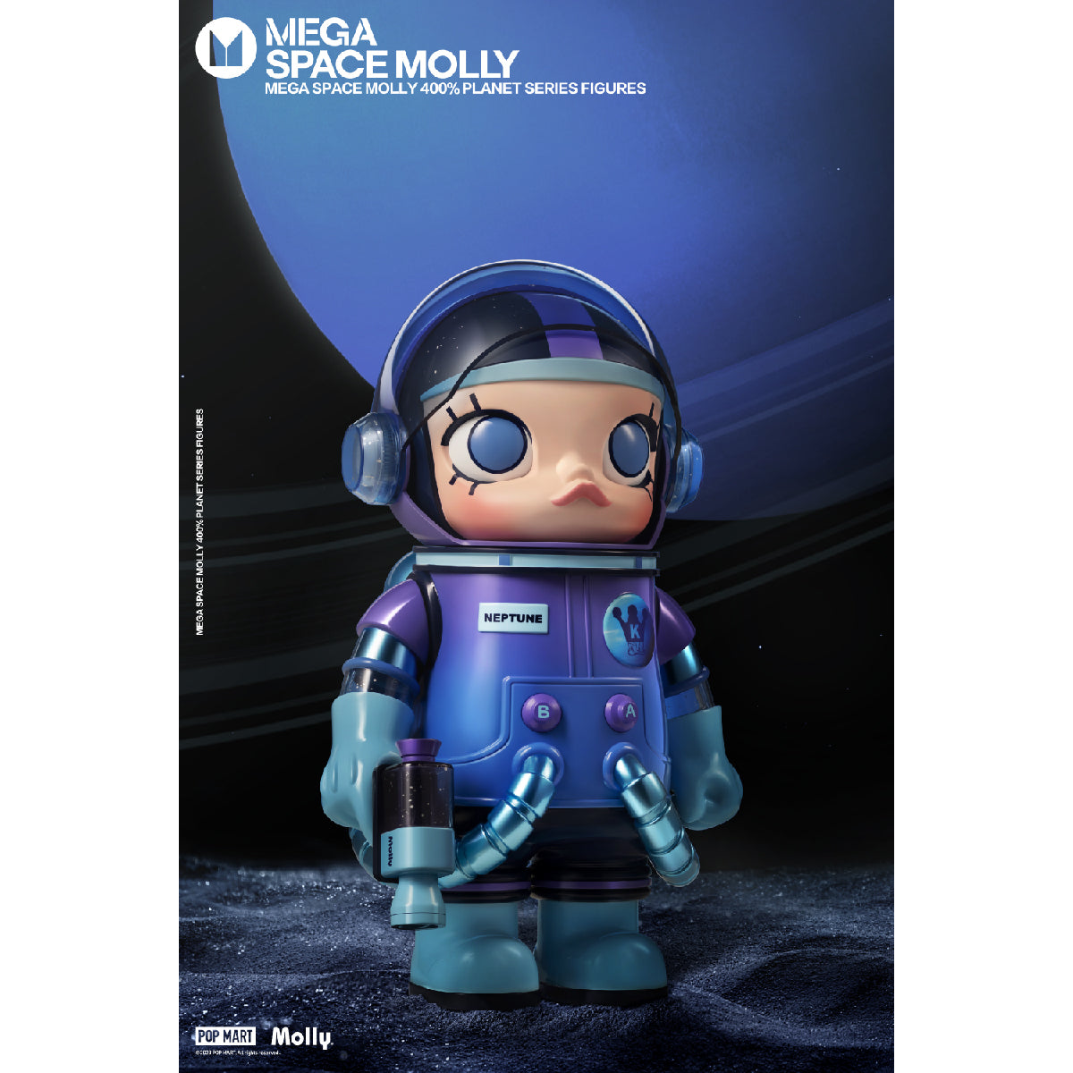 MEGA SPACE MOLLY 400% Planet - Mô hình Art Toy cao cấp - POP MART