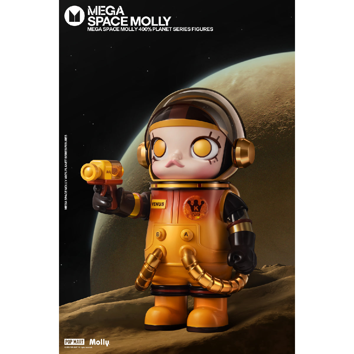 MEGA SPACE MOLLY 400% Planet - Mô hình Art Toy cao cấp - POP MART
