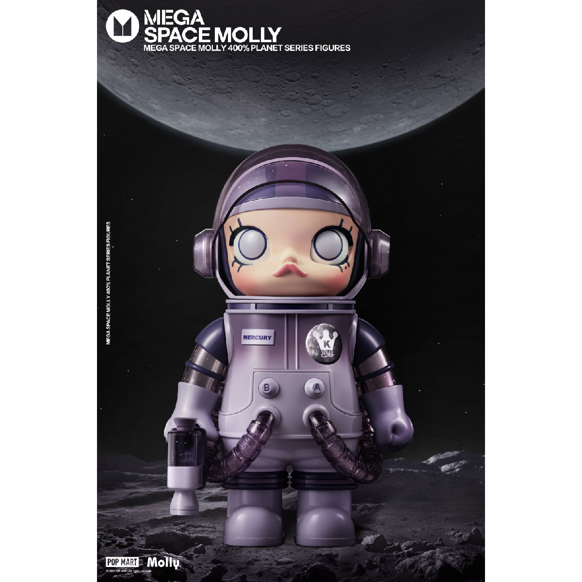 MEGA SPACE MOLLY 400% Planet - Mô hình Art Toy cao cấp - POP MART