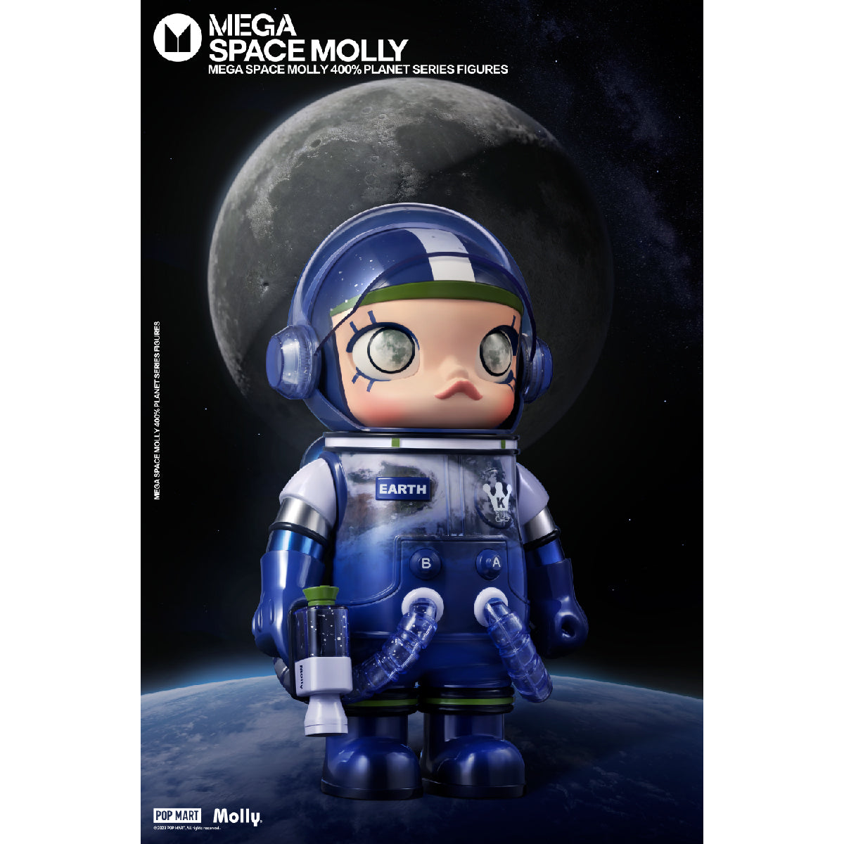 MEGA SPACE MOLLY 400% Planet - Mô hình Art Toy cao cấp - POP MART