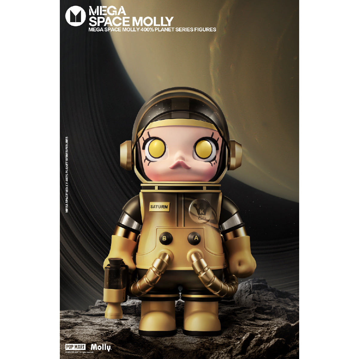 MEGA SPACE MOLLY 400% Planet - Mô hình Art Toy cao cấp - POP MART