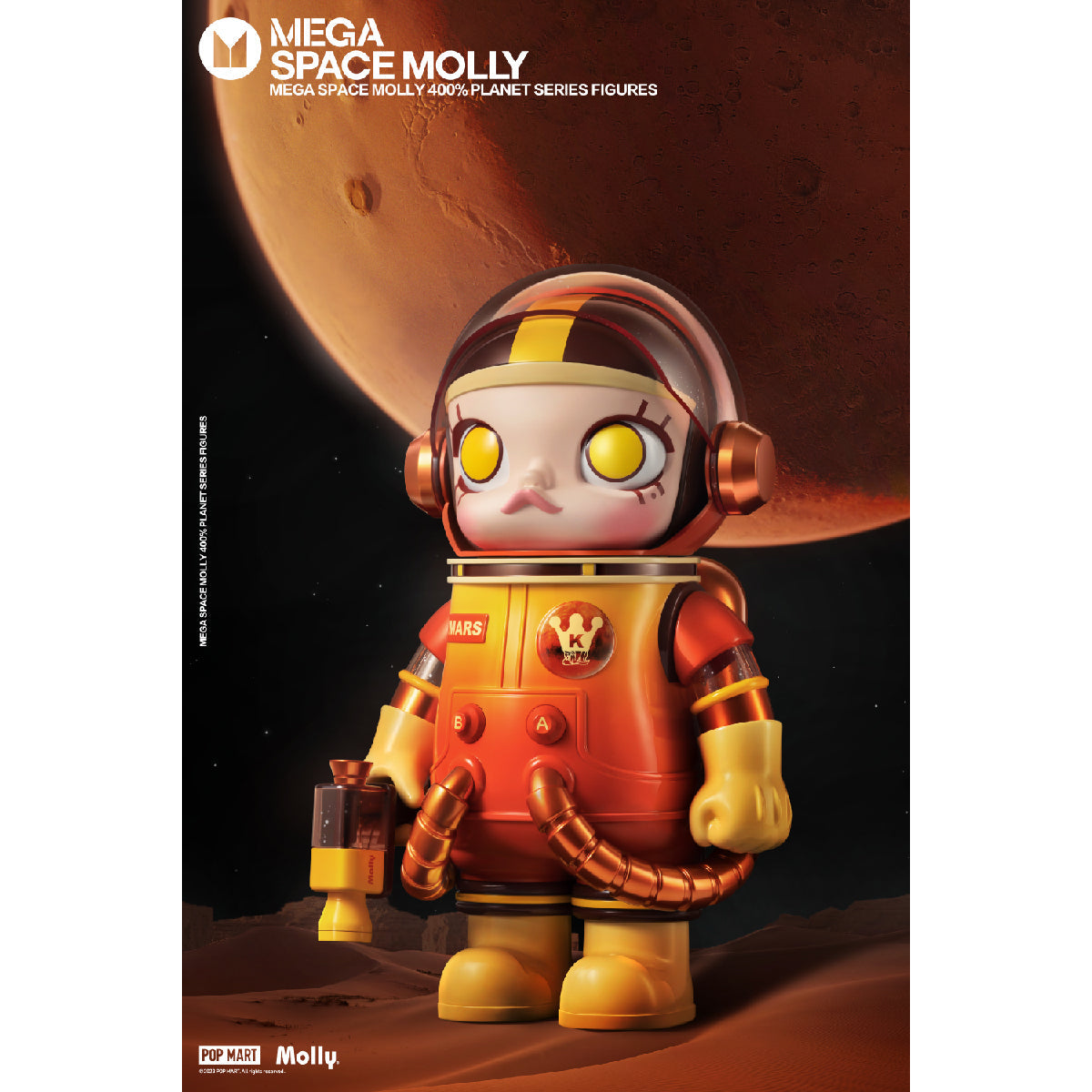 MEGA SPACE MOLLY 400% Planet - Mô hình Art Toy cao cấp - POP MART