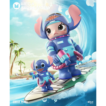 Mega Space Molly 400% Stitch - Mô hình Art Toy cao cấp - POP MART