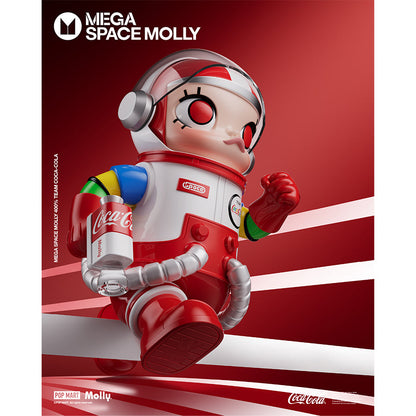 MEGA SPACE MOLLY 400% TEAM COCA-COLA - Mô hình Art Toy cao cấp - Pop Mart