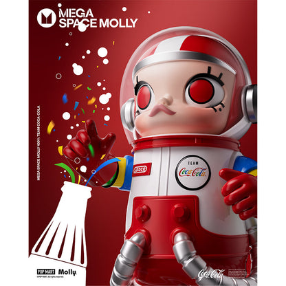 MEGA SPACE MOLLY 400% TEAM COCA-COLA - Mô hình Art Toy cao cấp - Pop Mart