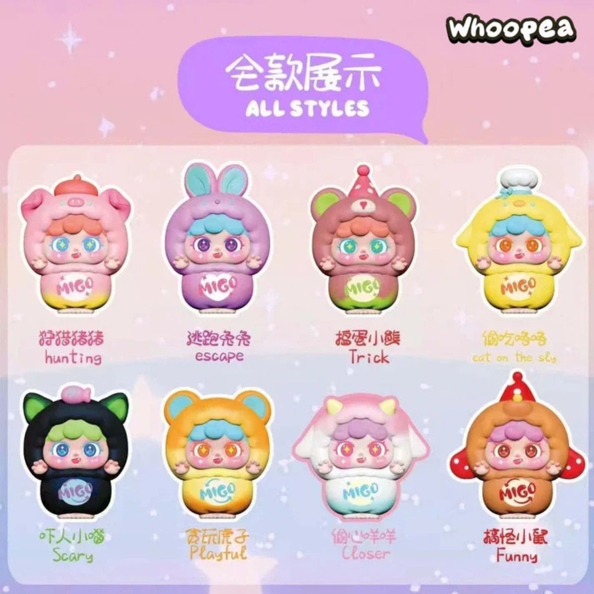 Migo Mischevous Little Cute Figure - Mô hình Blind Box - OTHER ART TOYS