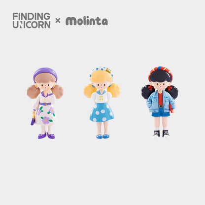 Molinta Retro Girls Series - Mô hình Blind Box Art Toy - FINDING UNICORN