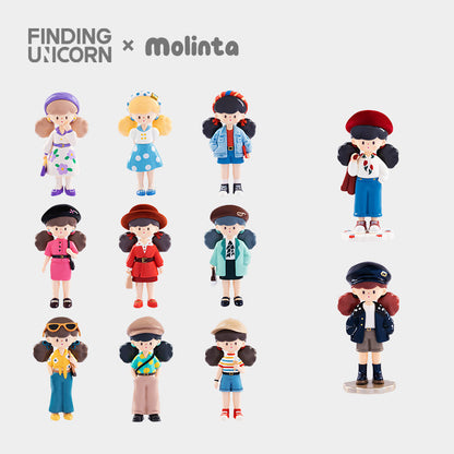 Molinta Retro Girls Series - Mô hình Blind Box Art Toy - FINDING UNICORN