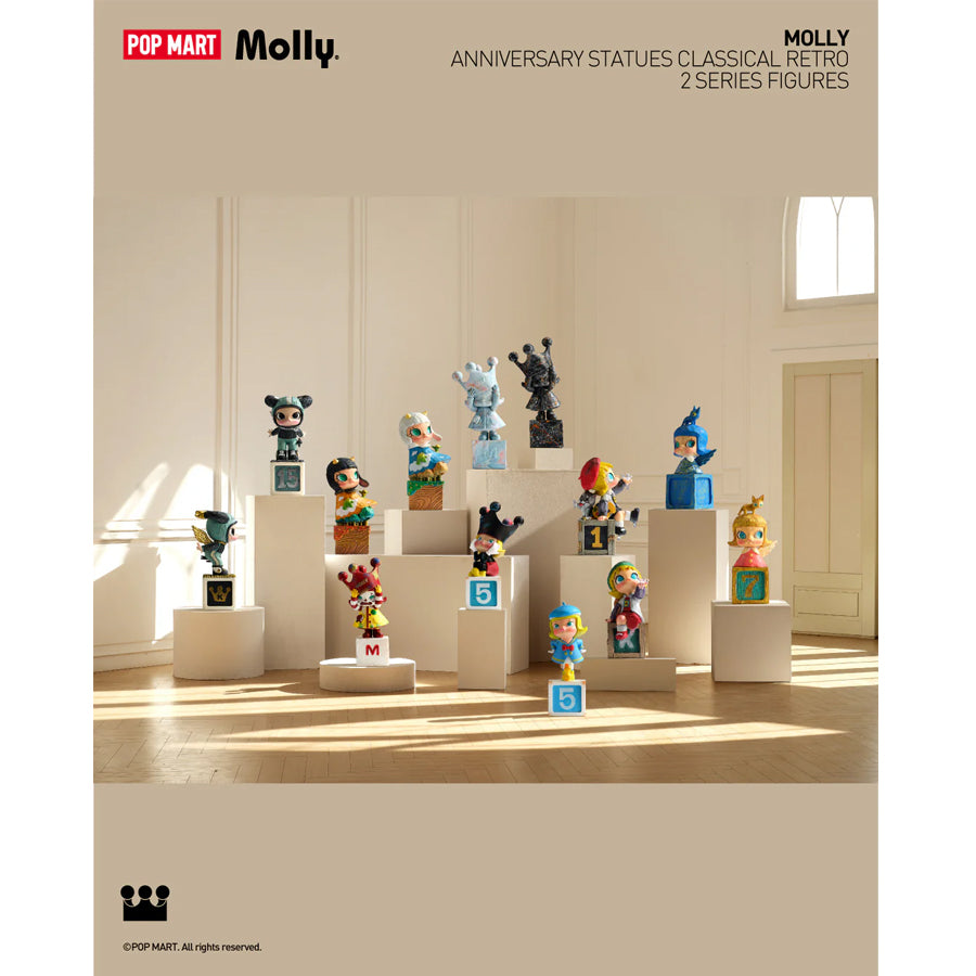 POP MART MOLLY Anniversary Statues Classical Retro 2 - Mô hình Blind Box - POP MART