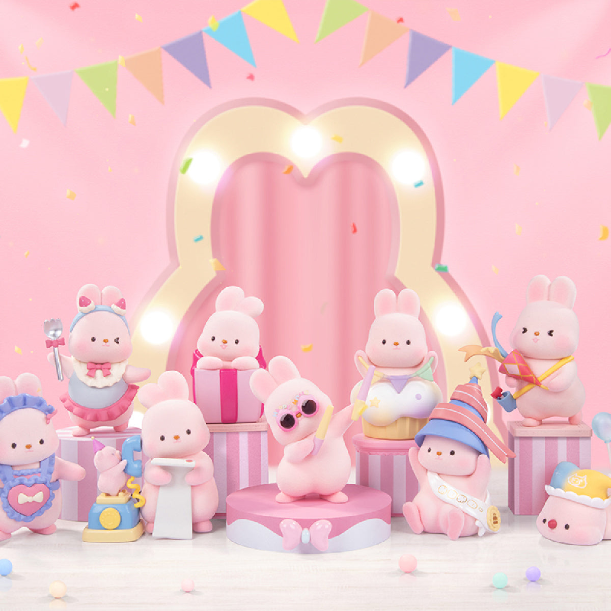 Momo Bunny Anniversary Series - Mô hình Art Toy Blind Box - FUNISM MX2050