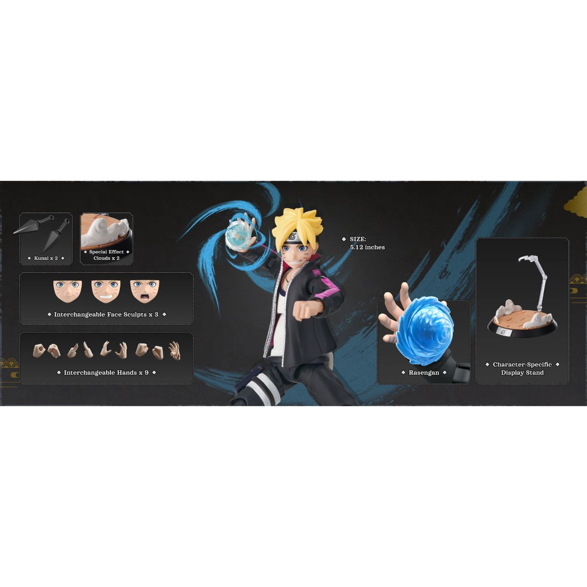 Đồ Chơi Mô Hình Naruto Champion Class Nhân Vật Boruto Uzumaki BLOKEES 75601
