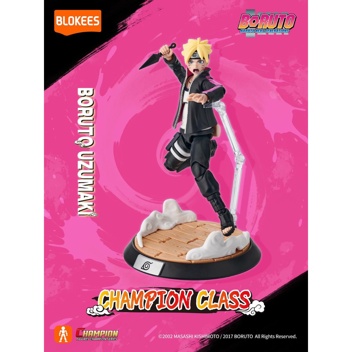 Đồ Chơi Mô Hình Naruto Champion Class Nhân Vật Boruto Uzumaki BLOKEES 75601