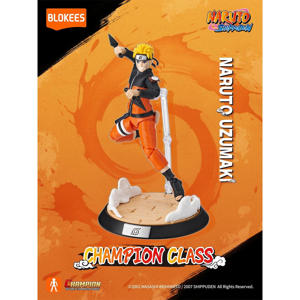 Đồ Chơi Mô Hình Naruto Champion Class Nhân Vật Naruto Uzumaki BLOKEES 75602