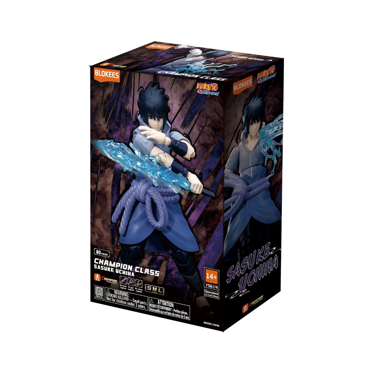 Đồ Chơi Mô Hình Naruto Champion Class Nhân Vật Sasuke Uchiha BLOKEES 75614