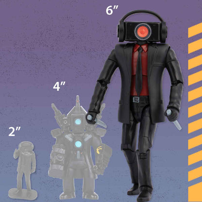 Dark Speakerman SKIBIDI TOILET Articulated Figure Toy ST1383 - Mô hình nhân vật có khớp linh hoạt - SKIBIDI TOILET