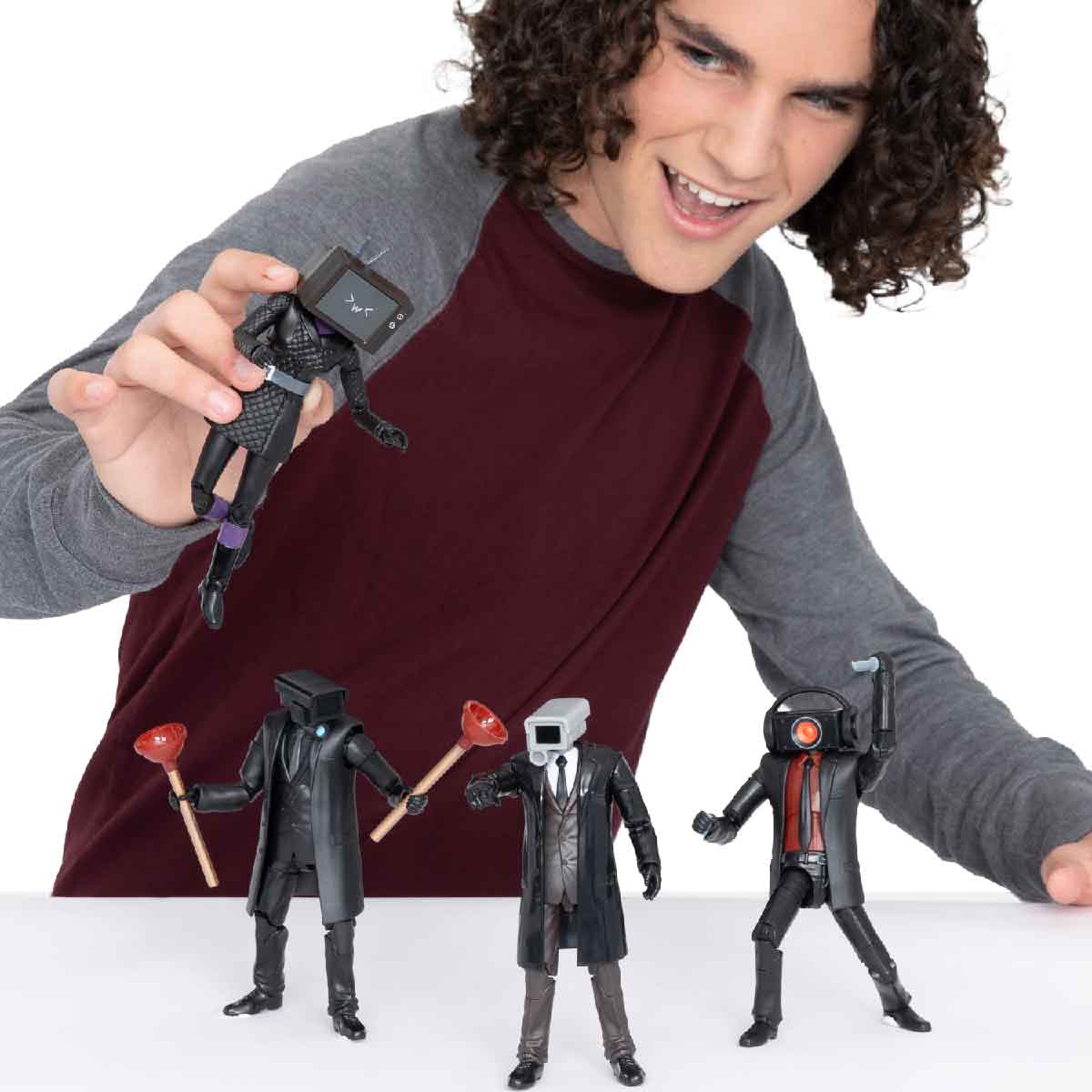 Dark Speakerman SKIBIDI TOILET Articulated Figure Toy ST1383 - Mô hình nhân vật có khớp linh hoạt - SKIBIDI TOILET