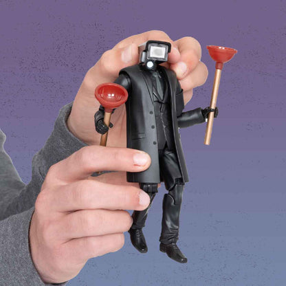 SKIBIDI TOILET Plungerman Jointed Figure Toy ST1384 - Mô hình hành động có khớp linh hoạt - SKIBIDI TOILET