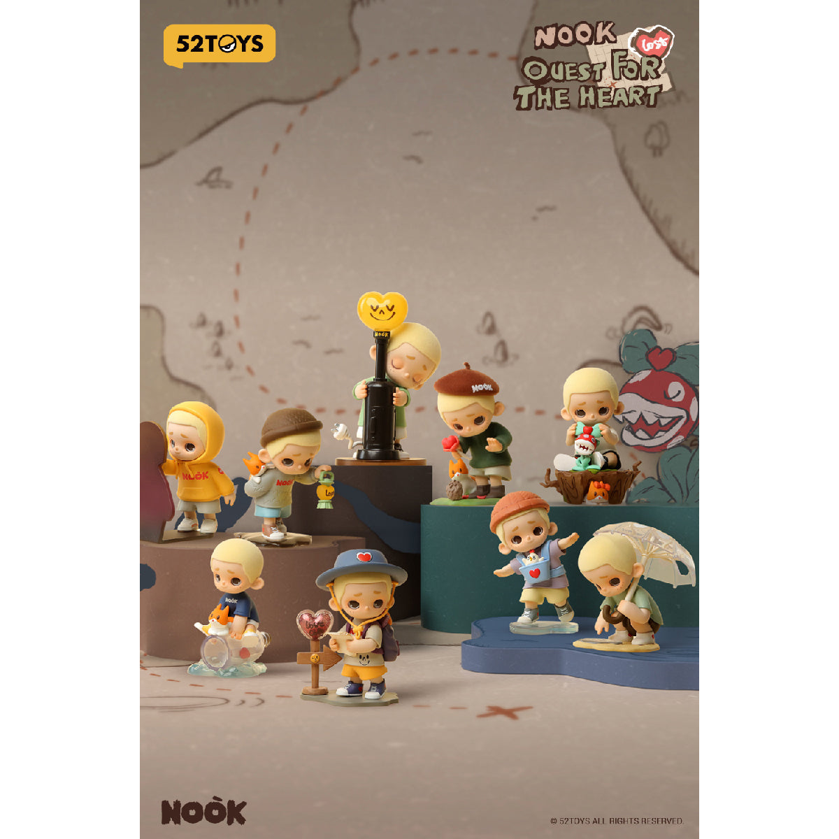 Nook Quest For The Heart - Mô hình Blind Box Art Toy - 52TOYS