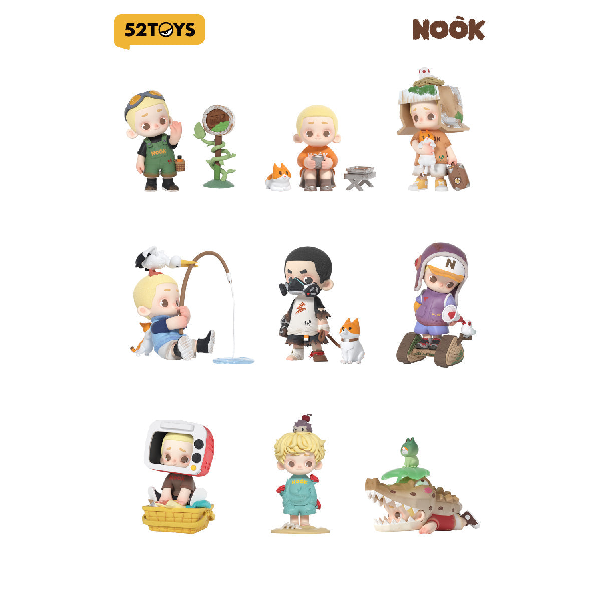 Nook Wasteland Park Series - Mô hình Blind Box - 52TOYS