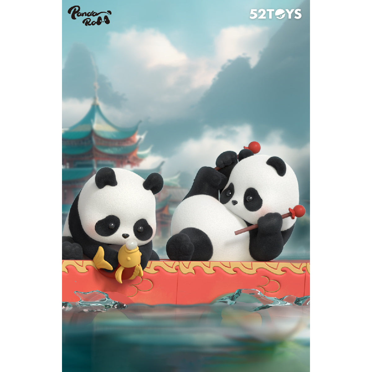 Panda Roll Dragon Boat Racing Model - Mô hình Blind Box gấu trúc - 52TOYS