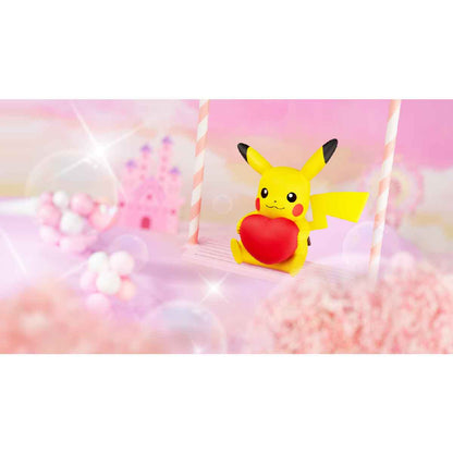 Pikachu Heart Hugging Model - Mô hình Pikachu ôm trái tim - POKEMON TOYS LBW24007