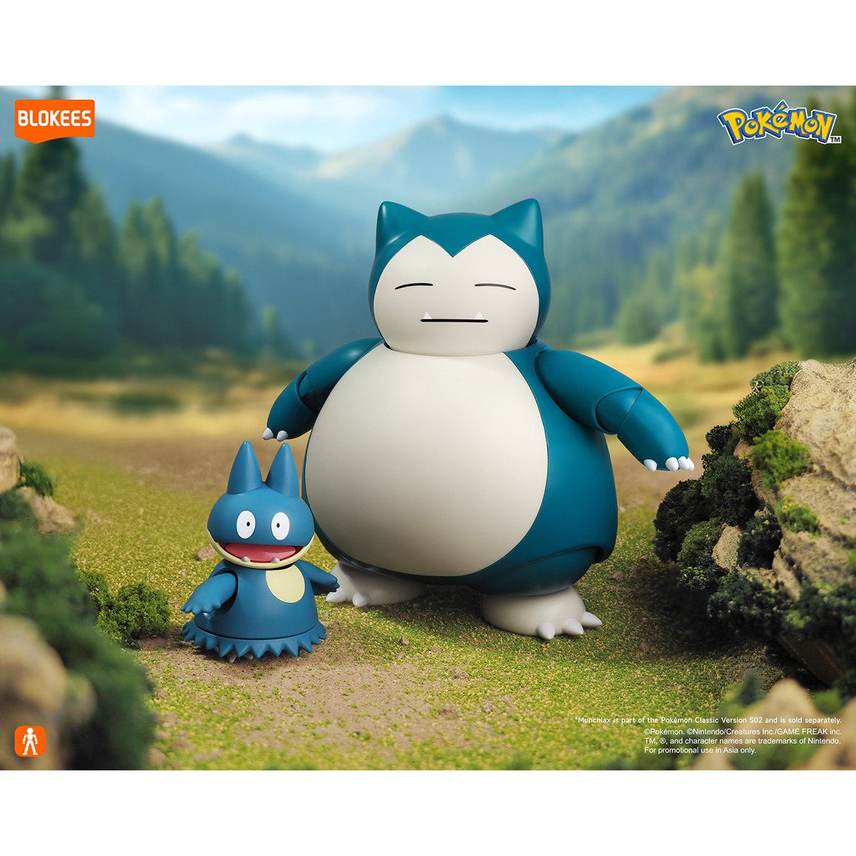 Đồ Chơi Mô Hình Pokemon CV-L Snorlax BLOKEES 74106