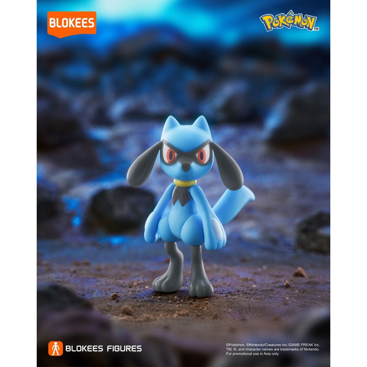 Đồ Chơi Mô Hình Pokemon CV-S Riolu BLOKEES 74004