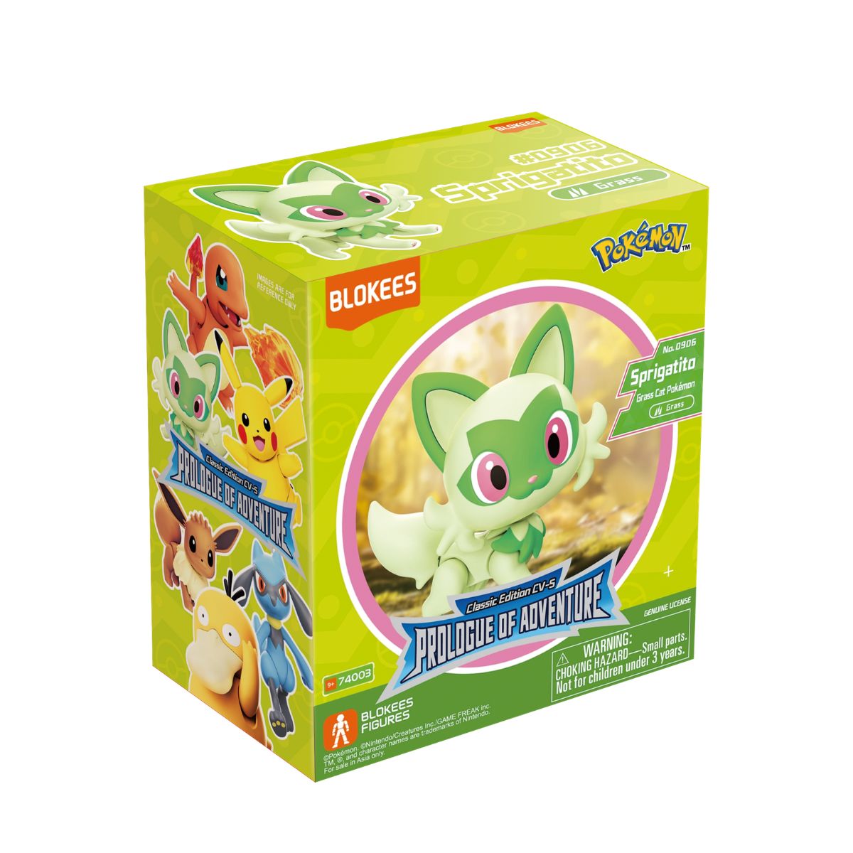Đồ Chơi Mô Hình Pokemon CV-S Sprigatito BLOKEES 74003