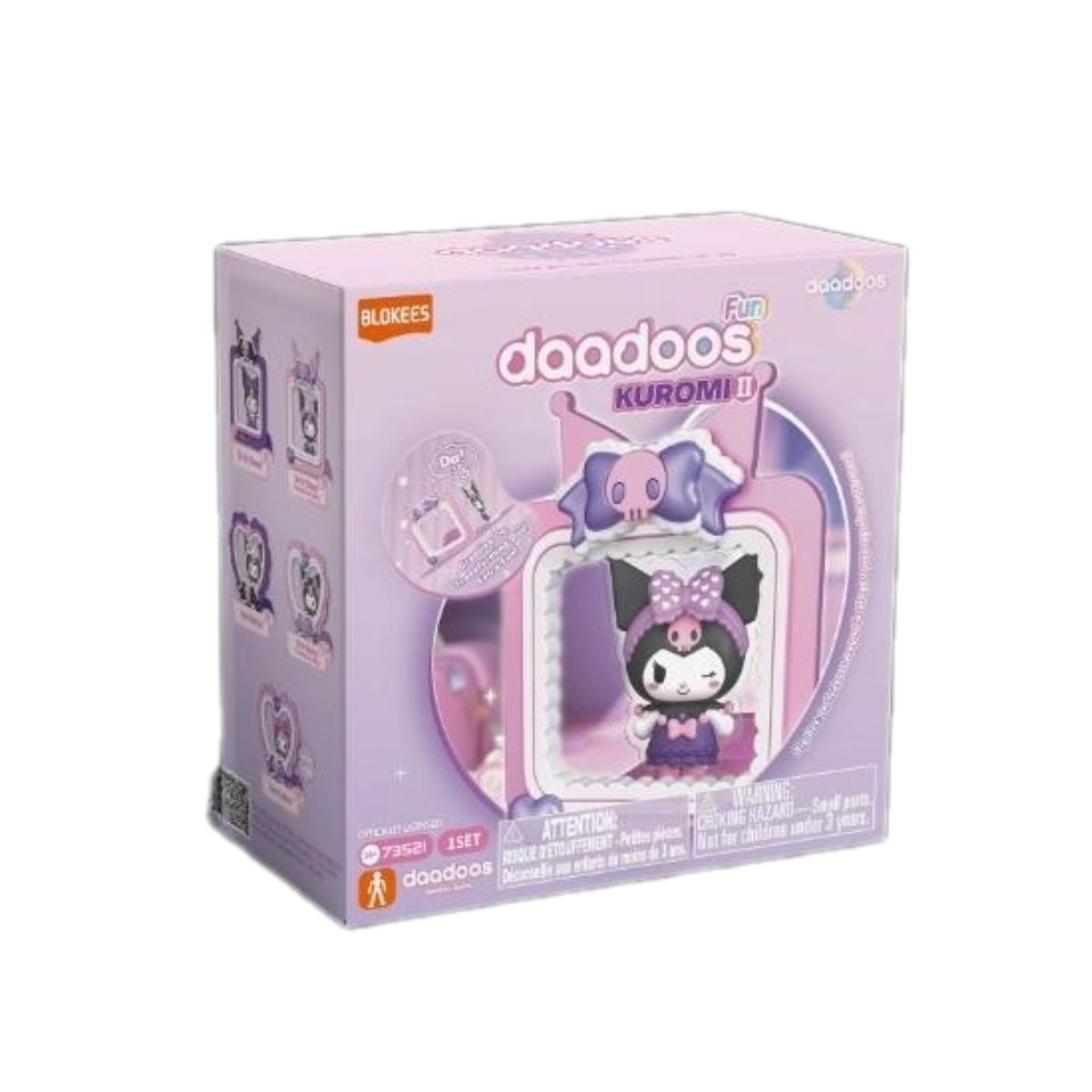 Đồ Chơi Mô Hình Sanrio Dadoos Bộ Sưu Tập Fun Magical Kuromi II BLOKEES 73521 - Giao Hàng Ngẫu Nhiên