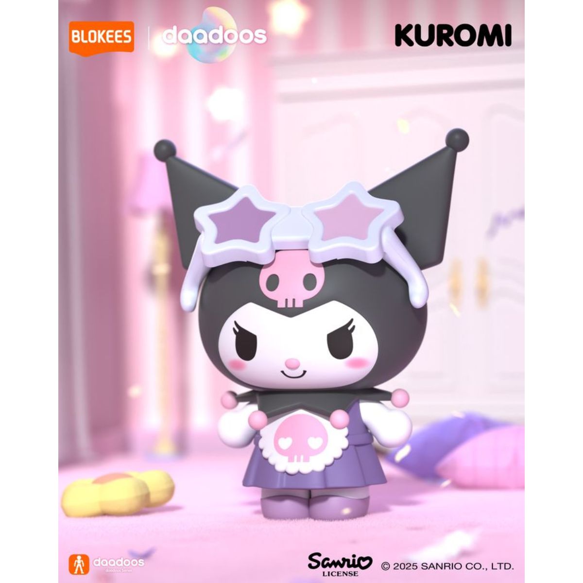 Đồ Chơi Mô Hình Sanrio Dadoos Bộ Sưu Tập Fun Magical Kuromi II BLOKEES 73521 - Giao Hàng Ngẫu Nhiên
