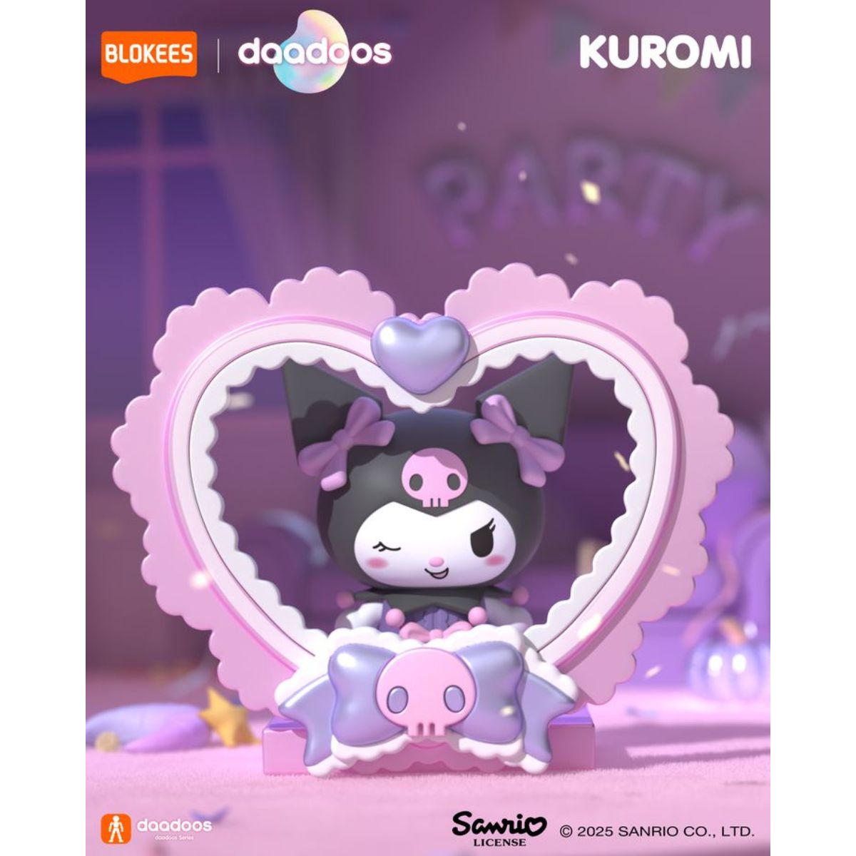 Đồ Chơi Mô Hình Sanrio Dadoos Bộ Sưu Tập Fun Magical Kuromi II BLOKEES 73521 - Giao Hàng Ngẫu Nhiên