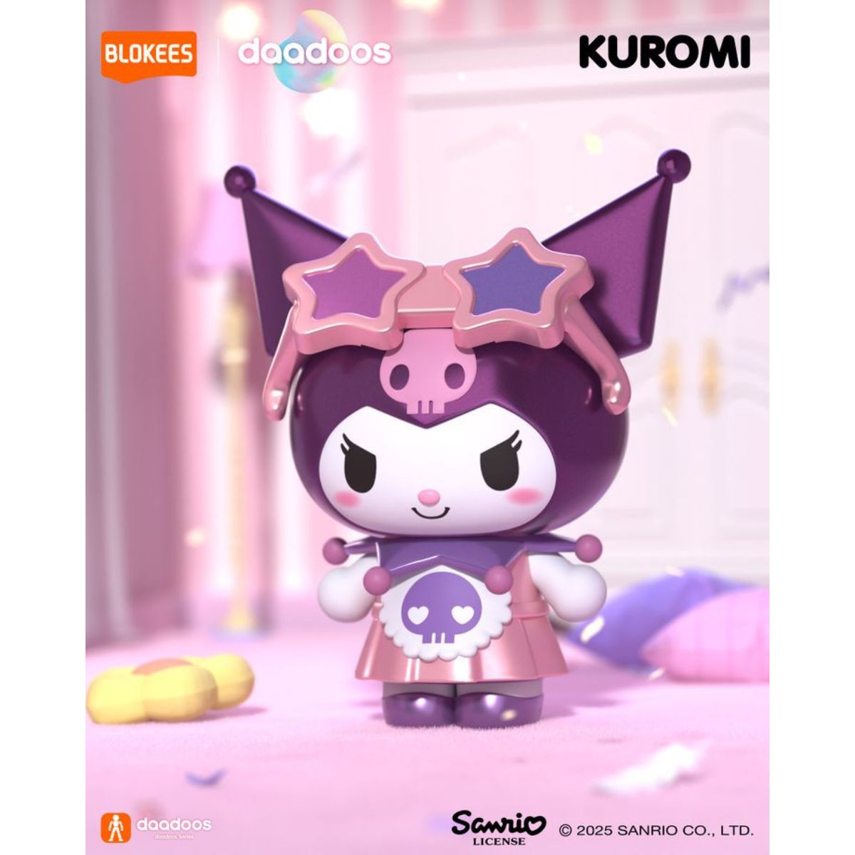 Đồ Chơi Mô Hình Sanrio Dadoos Bộ Sưu Tập Fun Magical Kuromi II BLOKEES 73521 - Giao Hàng Ngẫu Nhiên