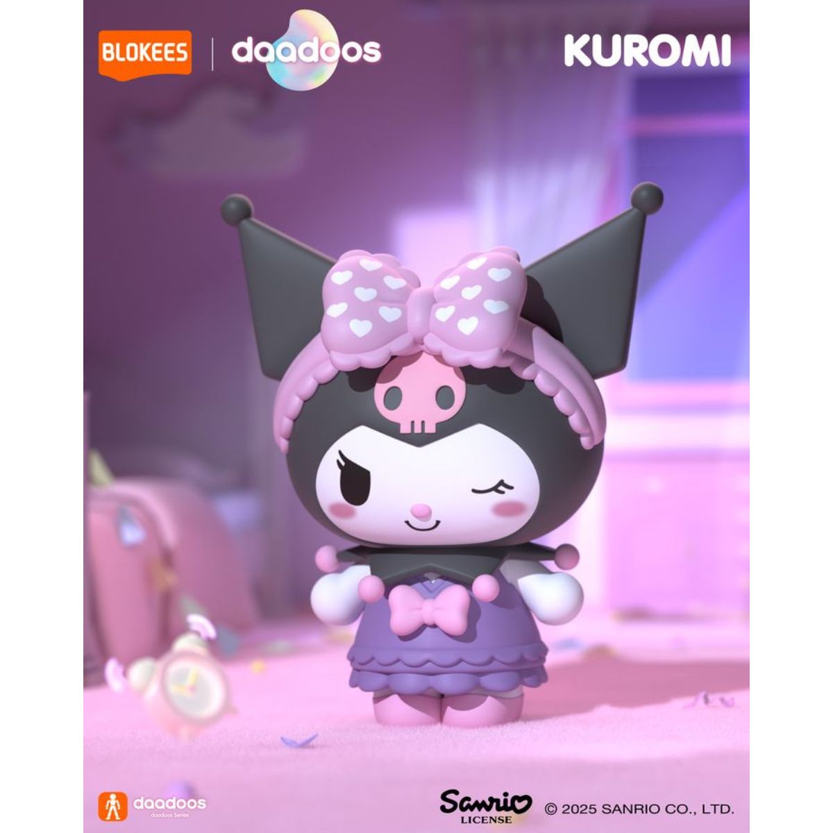 Đồ Chơi Mô Hình Sanrio Dadoos Bộ Sưu Tập Fun Magical Kuromi II BLOKEES 73521 - Giao Hàng Ngẫu Nhiên