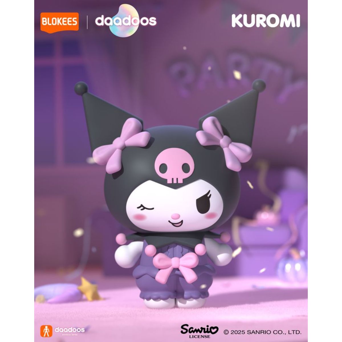 Đồ Chơi Mô Hình Sanrio Dadoos Bộ Sưu Tập Fun Magical Kuromi II BLOKEES 73521 - Giao Hàng Ngẫu Nhiên