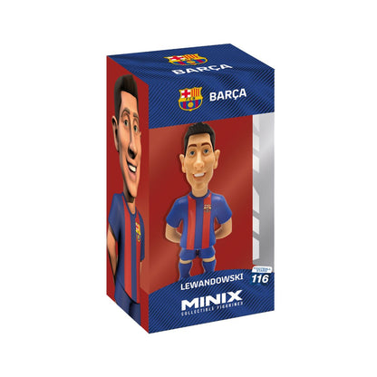 Superstar Footballer Lewandowski Model Toy - FC Barcelona - Mô hình cầu thủ bóng đá - MINIX 12015