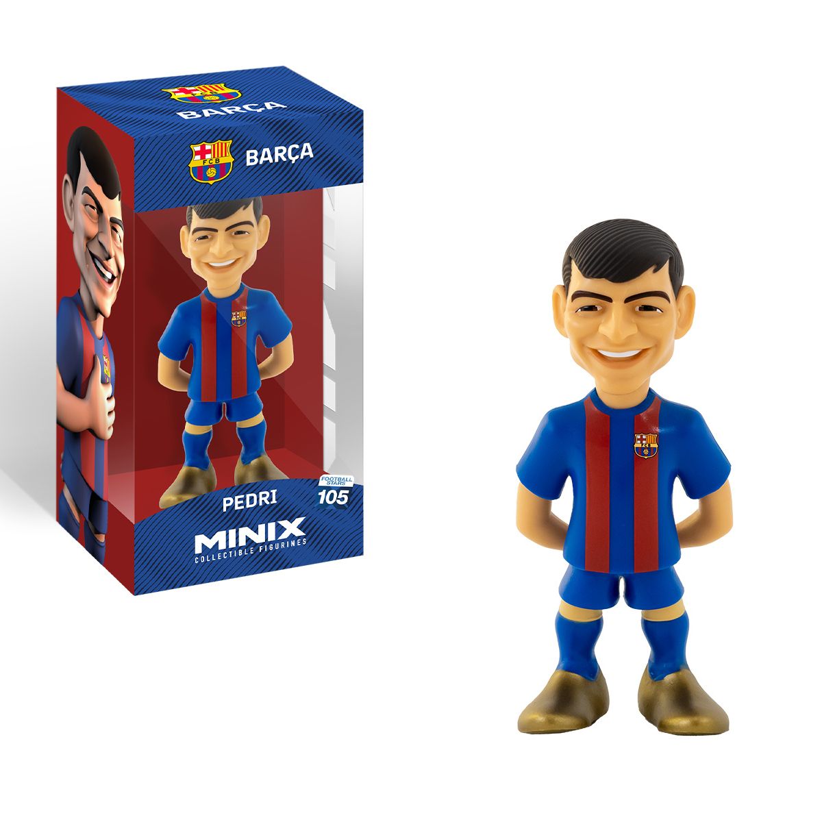 Superstar Soccer Player Pedri Model Toy - Mô hình cầu thủ bóng đá FC Barcelona - MINIX 13074
