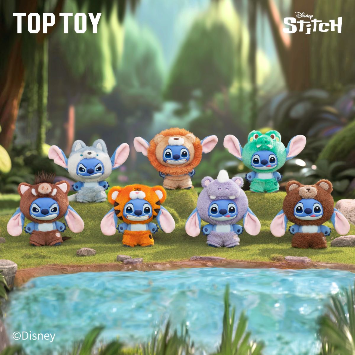Đồ Chơi Mô Hình Stitch Wild Animal Series Vinyl Plush TOP TOY 2304085810102
