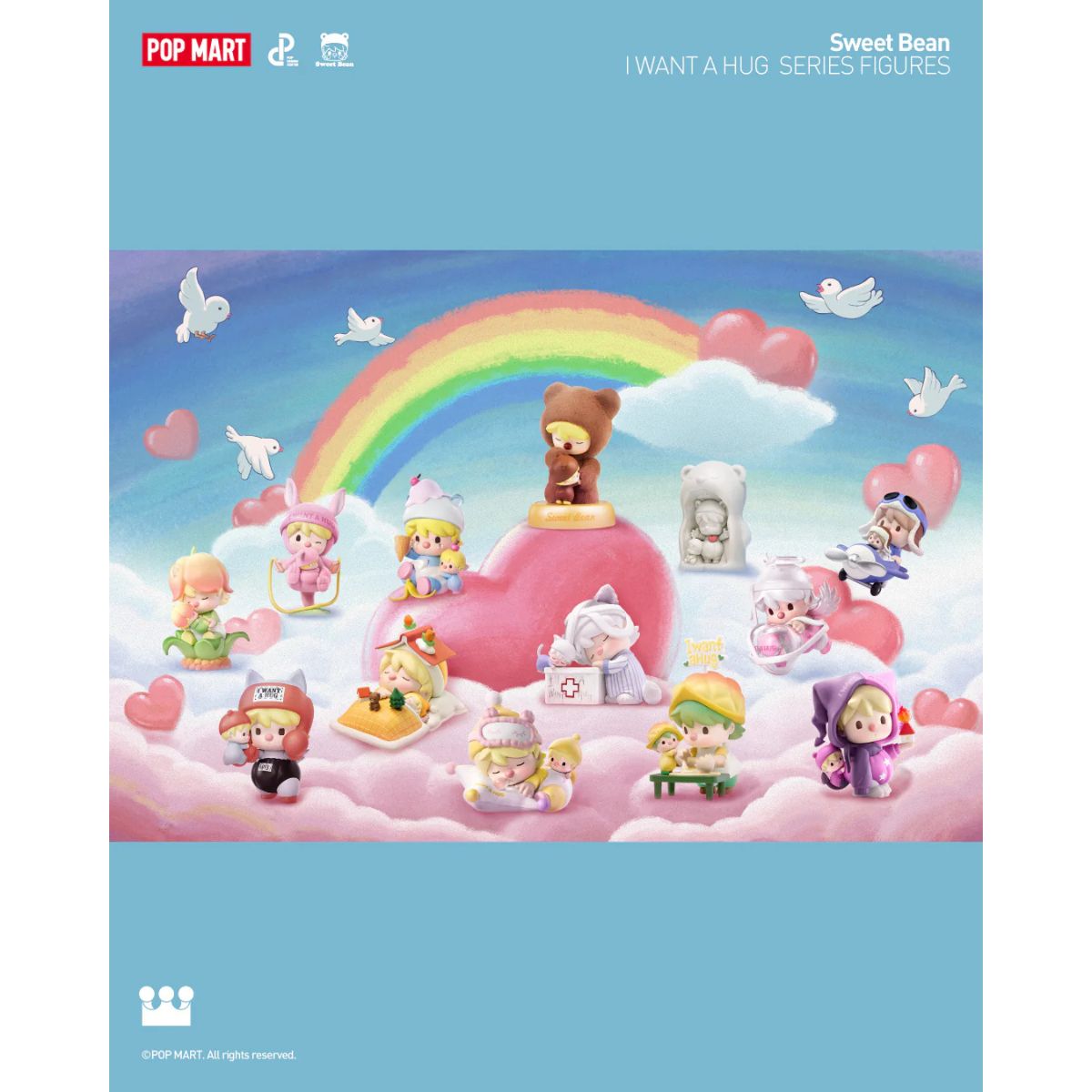 Sweet Bean I Want A Hug Series Figures - Mô hình Blind Box - POP MART