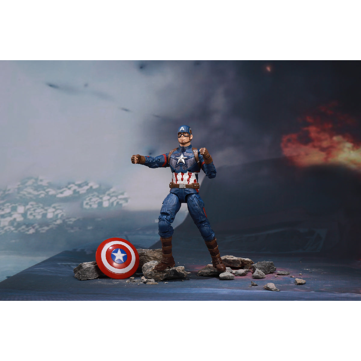 Captain America Combat Model - Mô hình siêu anh hùng tác chiến - ZD Toys 1911-01