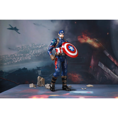 Captain America Combat Model - Mô hình siêu anh hùng tác chiến - ZD Toys 1911-01