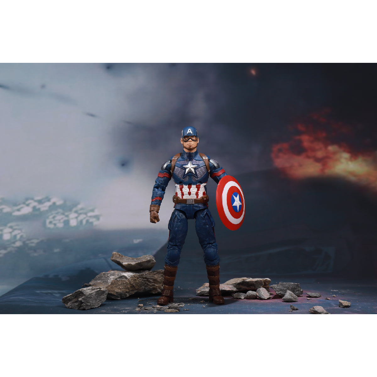 Captain America Combat Model - Mô hình siêu anh hùng tác chiến - ZD Toys 1911-01