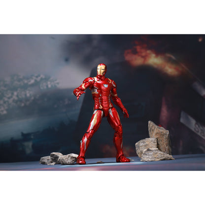Iron Man MK46 Combat Figure with Integrated Light Platform - Mô hình chiến đấu tích hợp bệ ánh sáng - ZD TOYS 1606-02