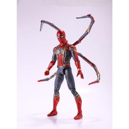 Iron Spiderman Combat Model with Integrated Light Platform - Mô hình Marvel có bệ đèn LED - ZD TOYS 1606-12