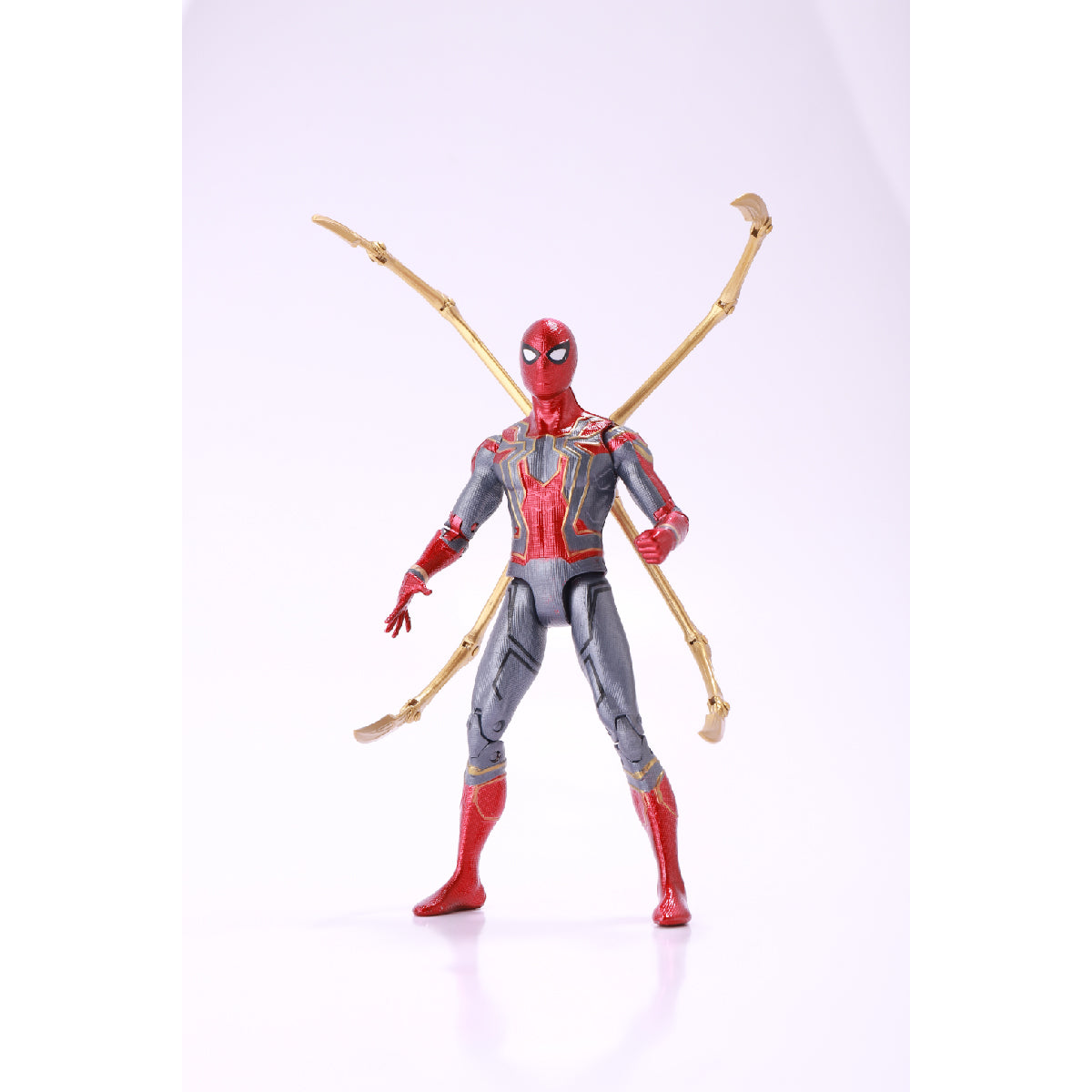 Iron Spiderman Combat Model with Integrated Light Platform - Mô hình Marvel có bệ đèn LED - ZD TOYS 1606-12