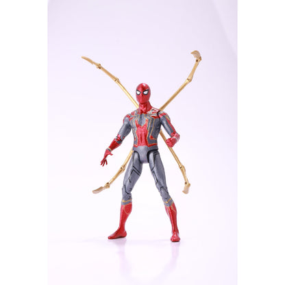Iron Spiderman Combat Model with Integrated Light Platform - Mô hình Marvel có bệ đèn LED - ZD TOYS 1606-12