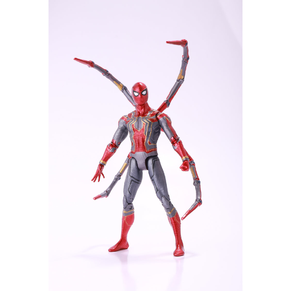 Iron Spiderman Combat Model with Integrated Light Platform - Mô hình Marvel có bệ đèn LED - ZD TOYS 1606-12
