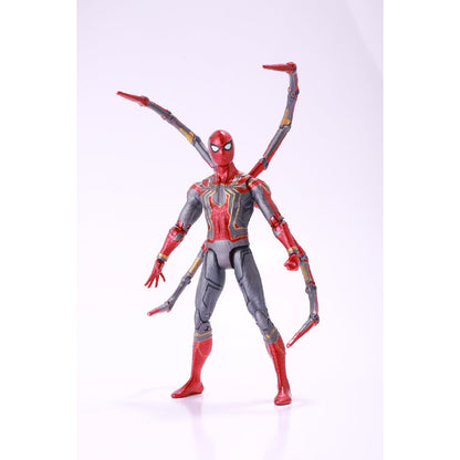 Iron Spiderman Combat Model with Integrated Light Platform - Mô hình Marvel có bệ đèn LED - ZD TOYS 1606-12