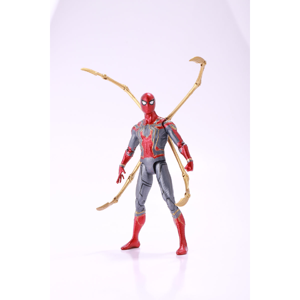 Iron Spiderman Combat Model with Integrated Light Platform - Mô hình Marvel có bệ đèn LED - ZD TOYS 1606-12