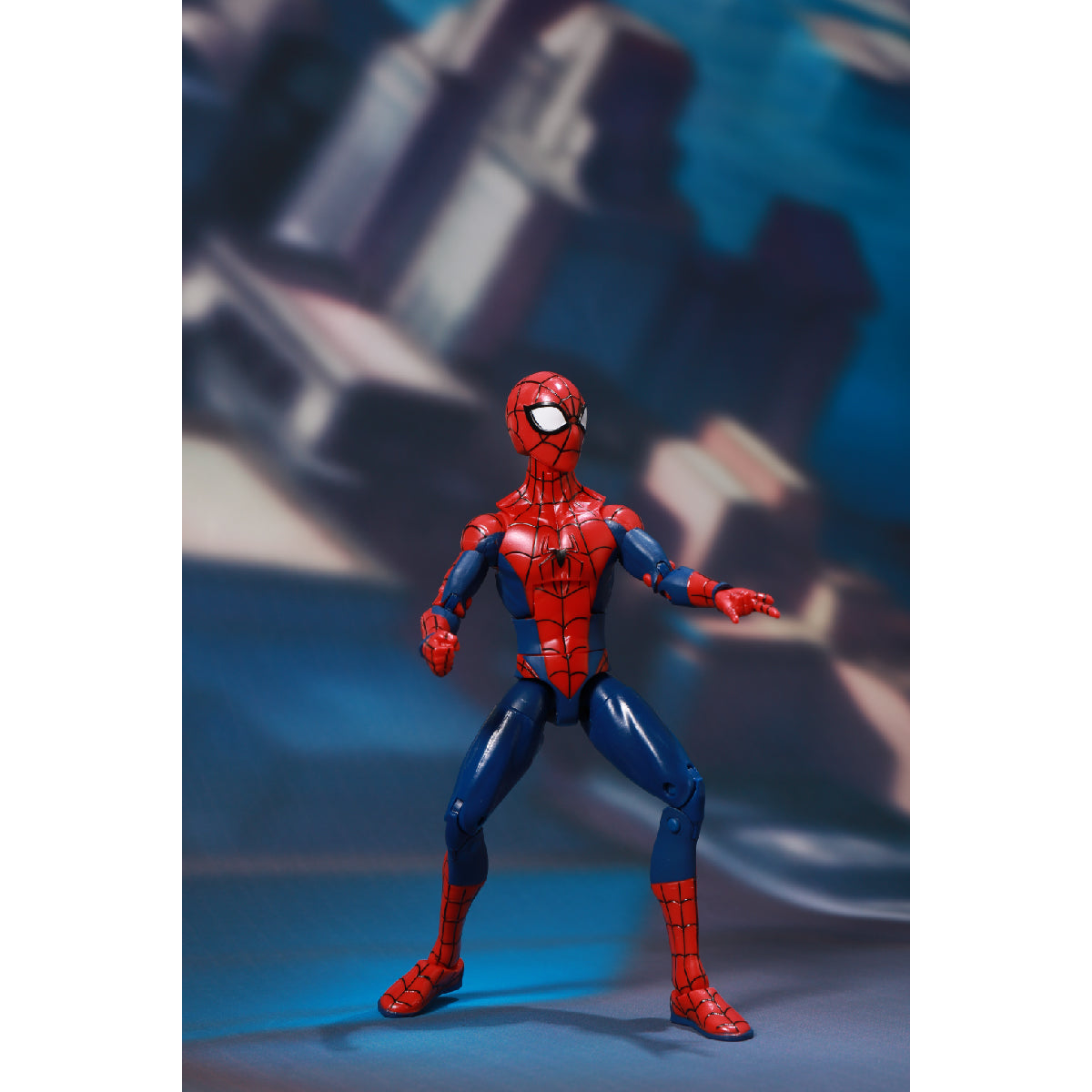 Classic Spiderman Combat Figure with Integrated Light Base - Mô hình Người Nhện chiến đấu đế đèn LED - ZD TOYS 1606-15